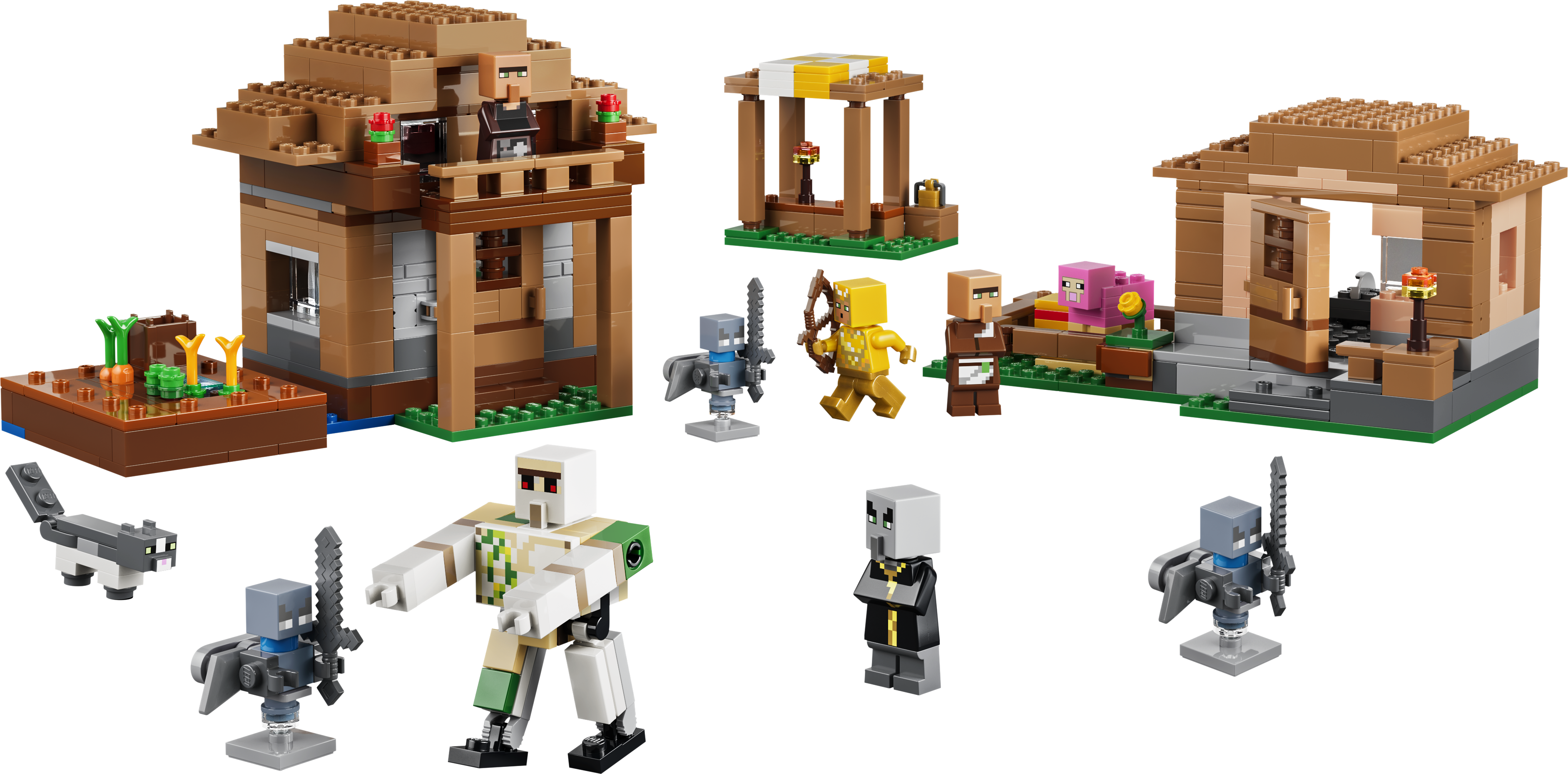 LEGO 21596 Minecraft Evoker Village Attack Toy Playset