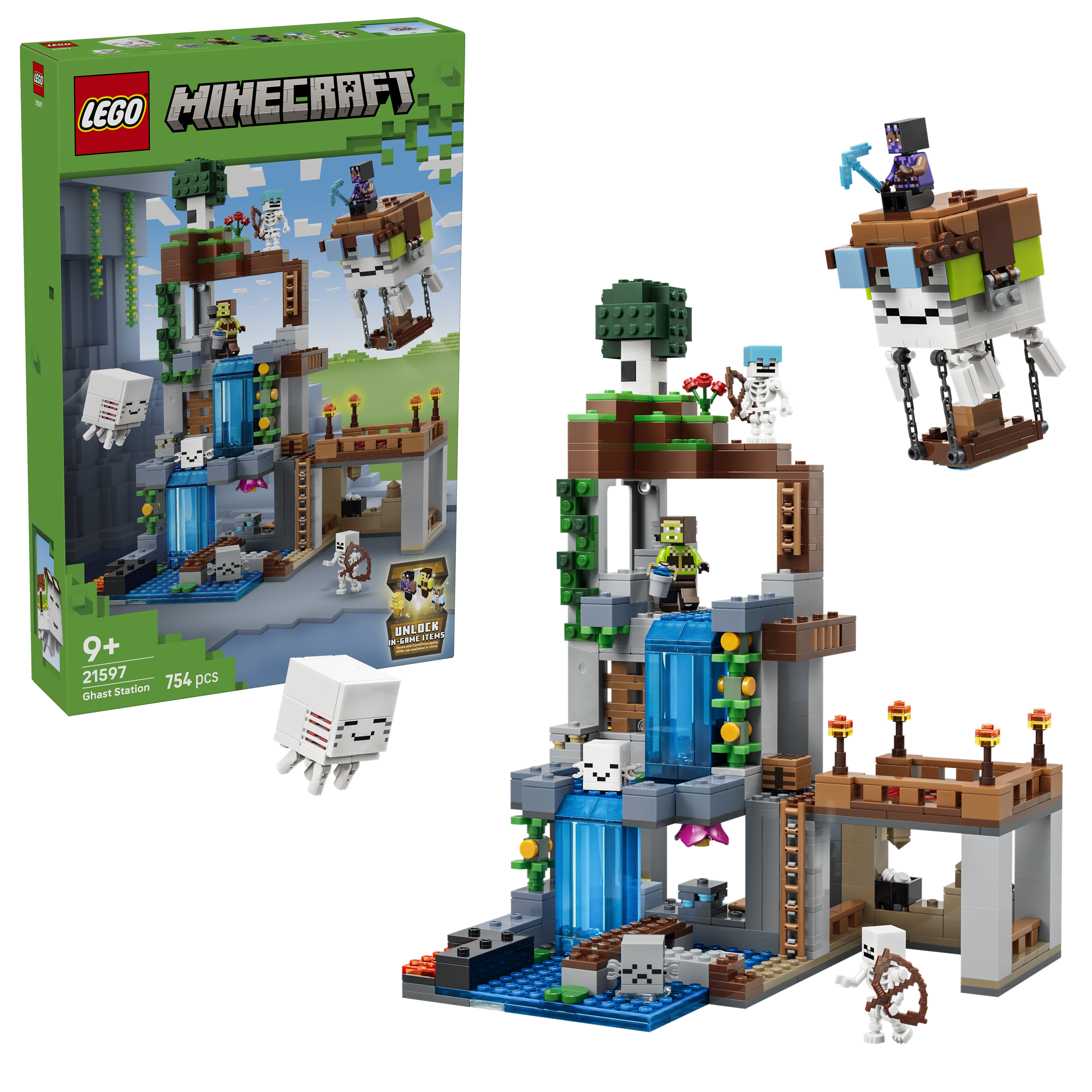 LEGO 21597 Minecraft Ghast Station Pretend Play Gamer Toy