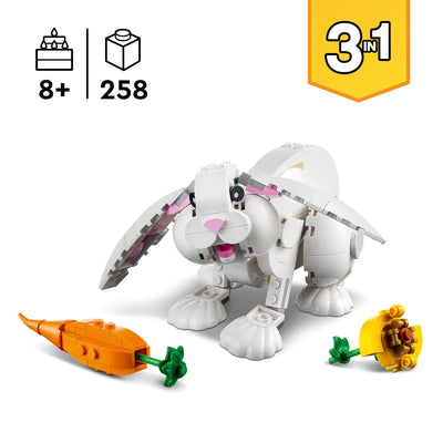 LEGO 31133 Creator 3in1 White Rabbit Toy Animal Figures Set