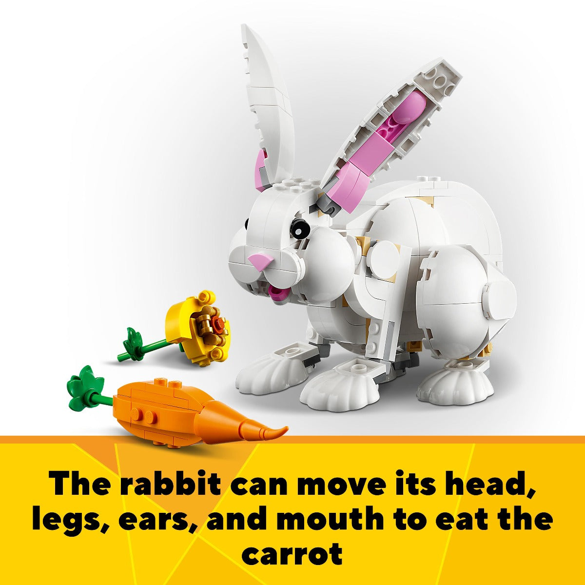 LEGO 31133 Creator 3in1 White Rabbit Toy Animal Figures Set