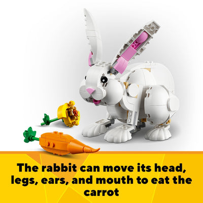 LEGO 31133 Creator 3in1 White Rabbit Toy Animal Figures Set