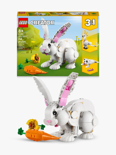 LEGO 31133 Creator 3in1 White Rabbit Toy Animal Figures Set
