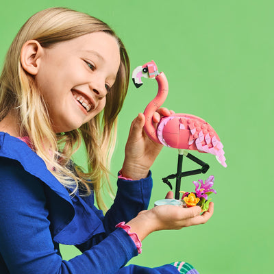 LEGO 31170 Creator 3in1 Wild Animals: Pink Flamingo Animal Toy Set