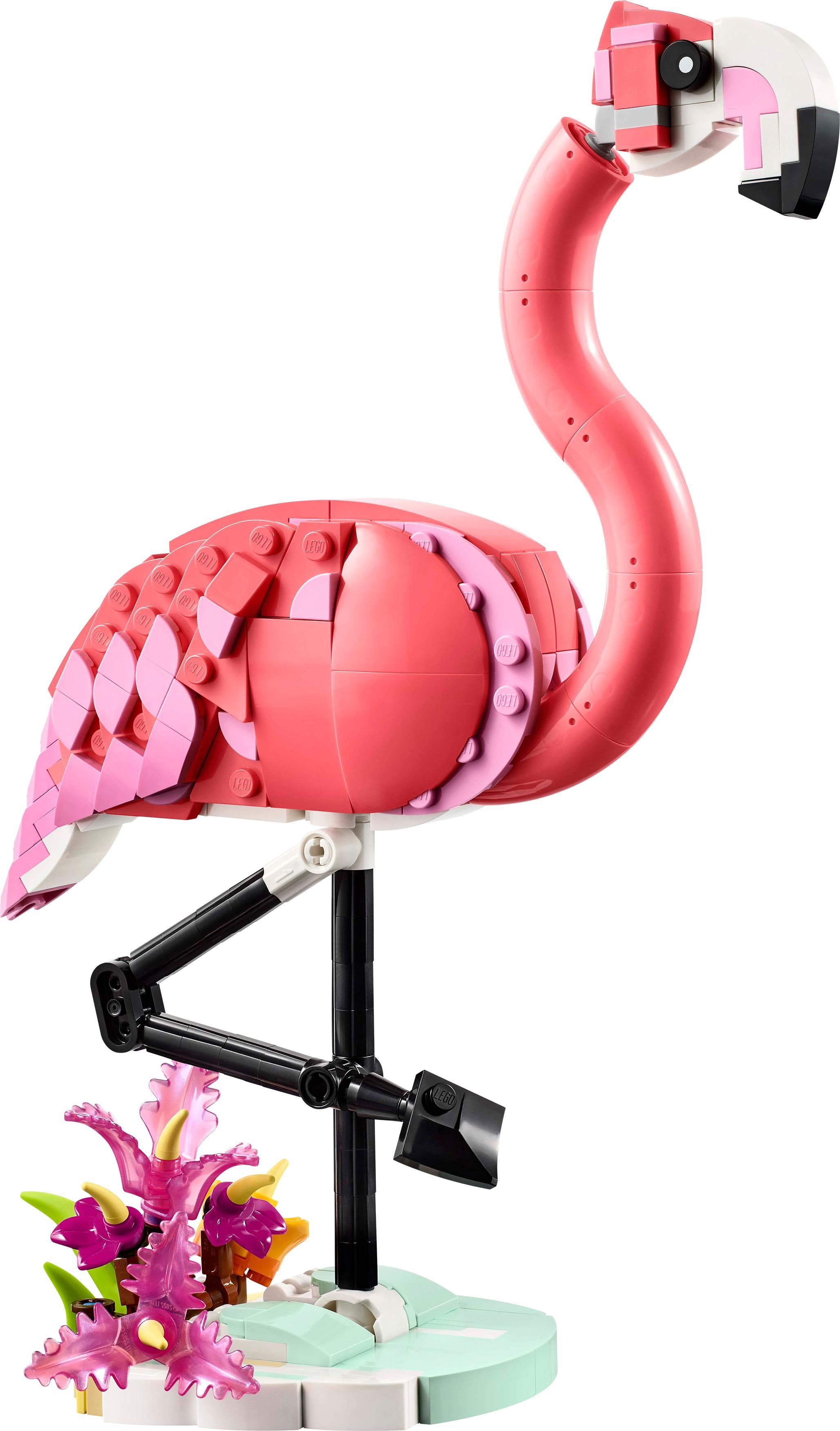 LEGO 31170 Creator 3in1 Wild Animals: Pink Flamingo Animal Toy Set