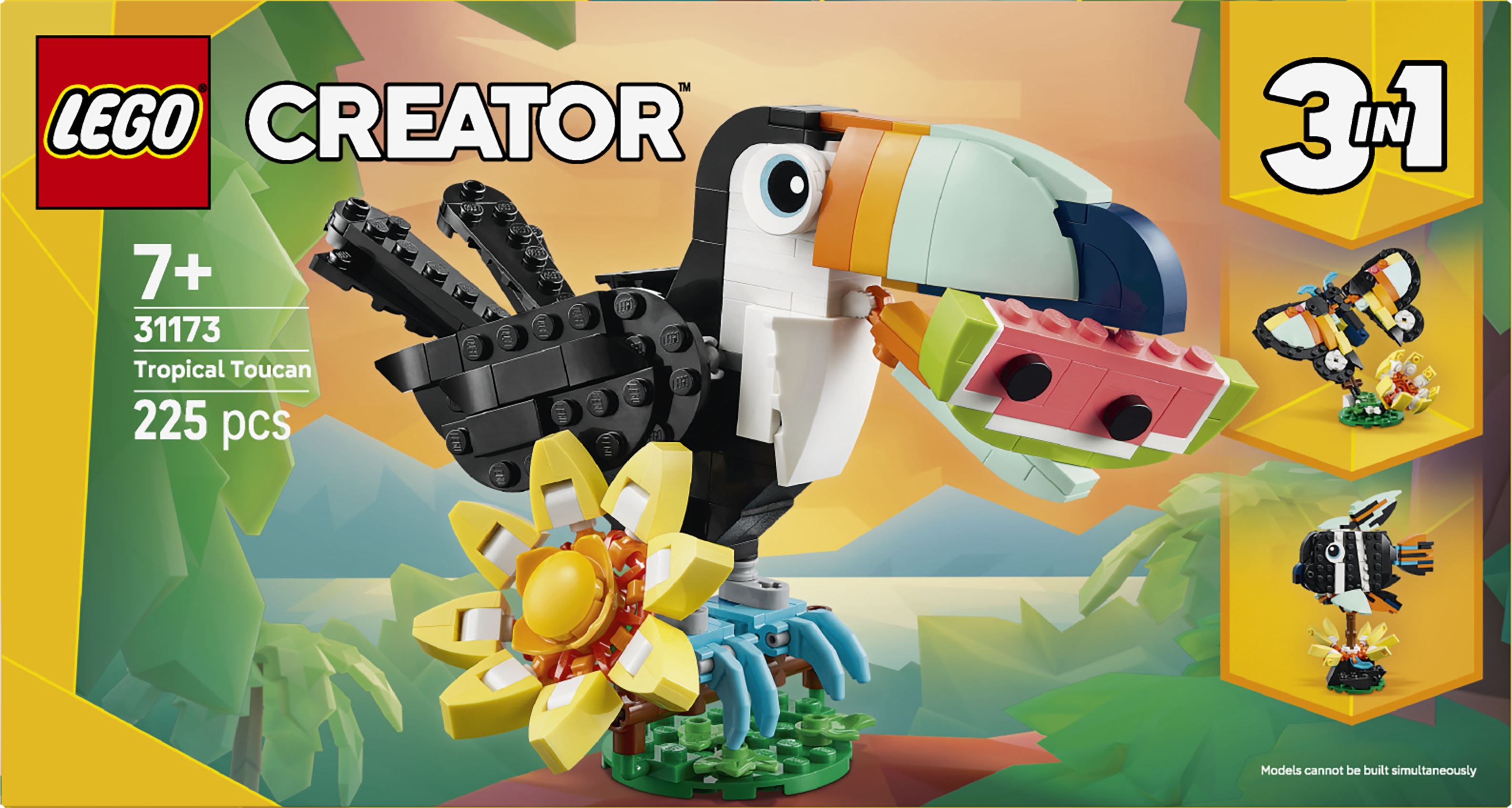 LEGO 31173 Creator 3in1 Wild Animals: Tropical Toucan Figure Playset