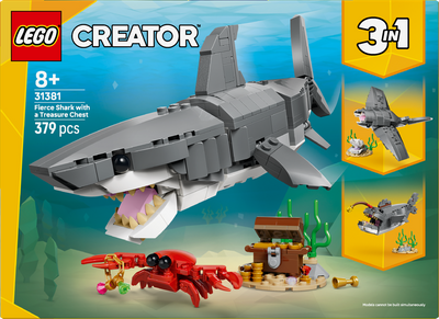 LEGO 31381 LEGO Creator Fierce Shark with a Treasure Chest