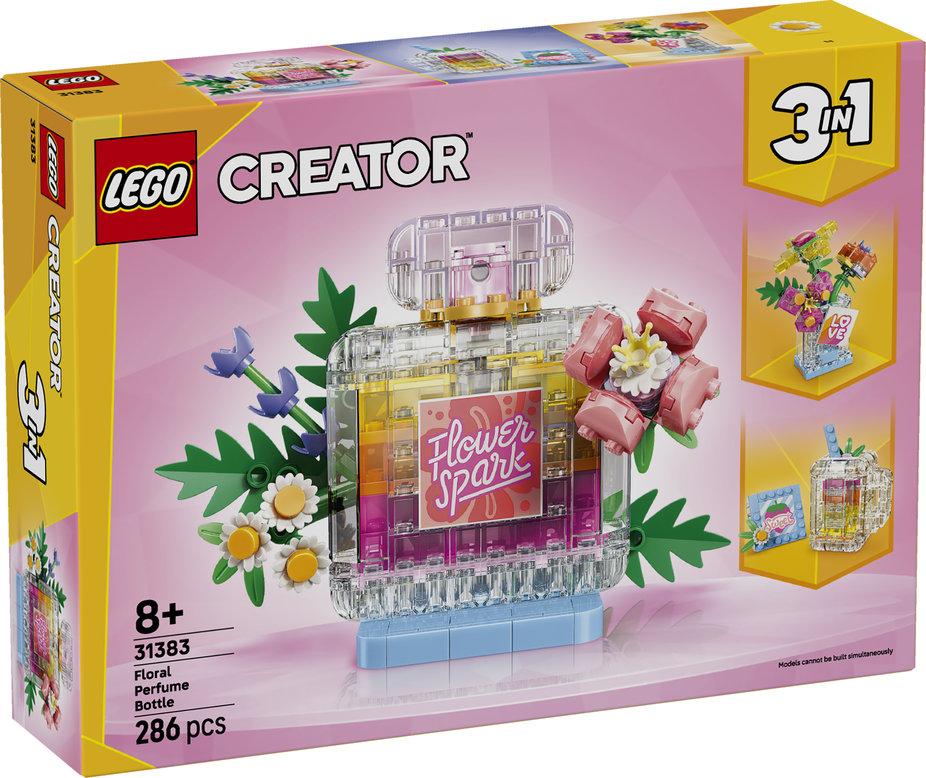 LEGO 31383 Creator 3 in 1 Floral Decor Perfume Bottle