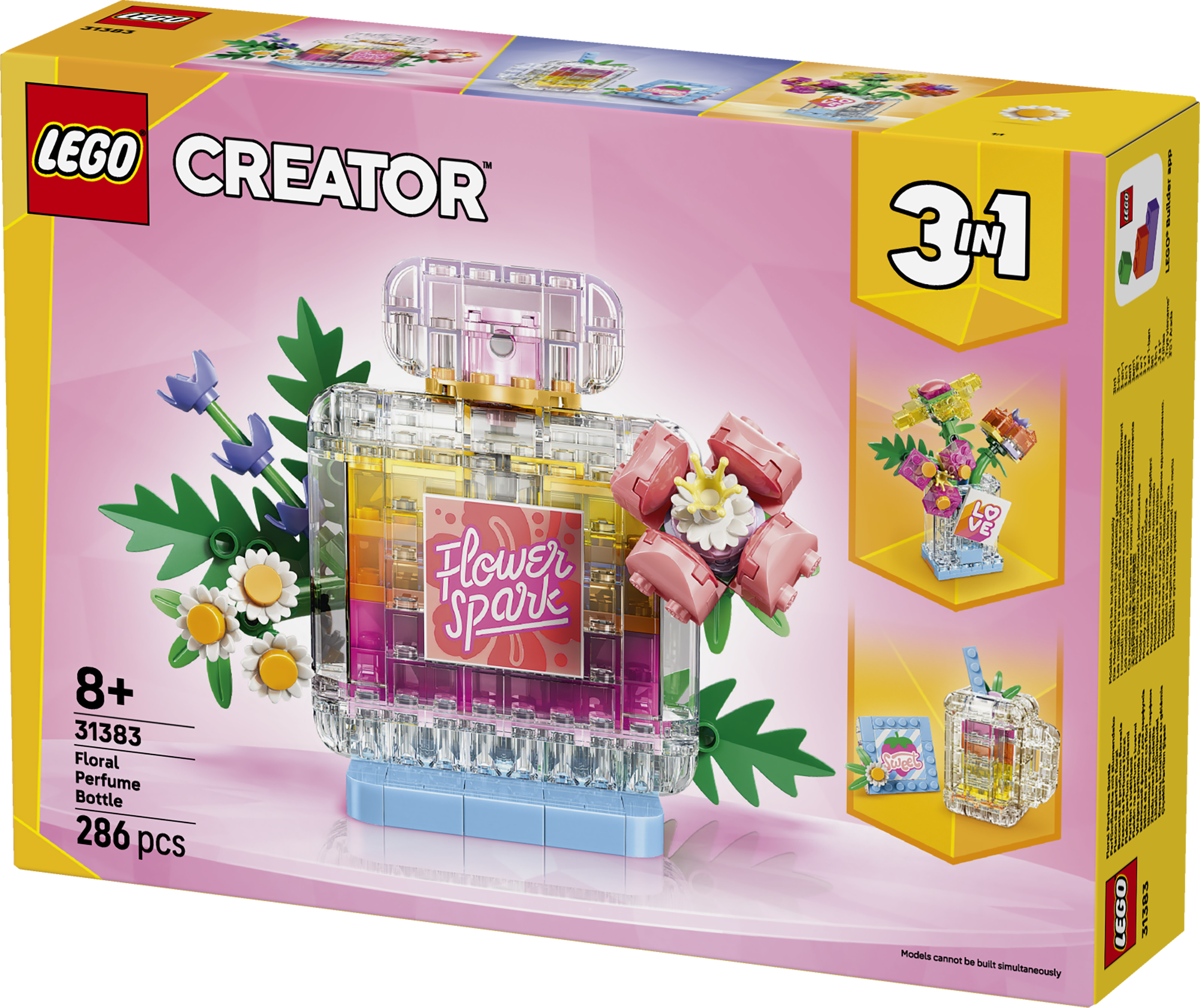 LEGO 31383 Creator 3 in 1 Floral Decor Perfume Bottle