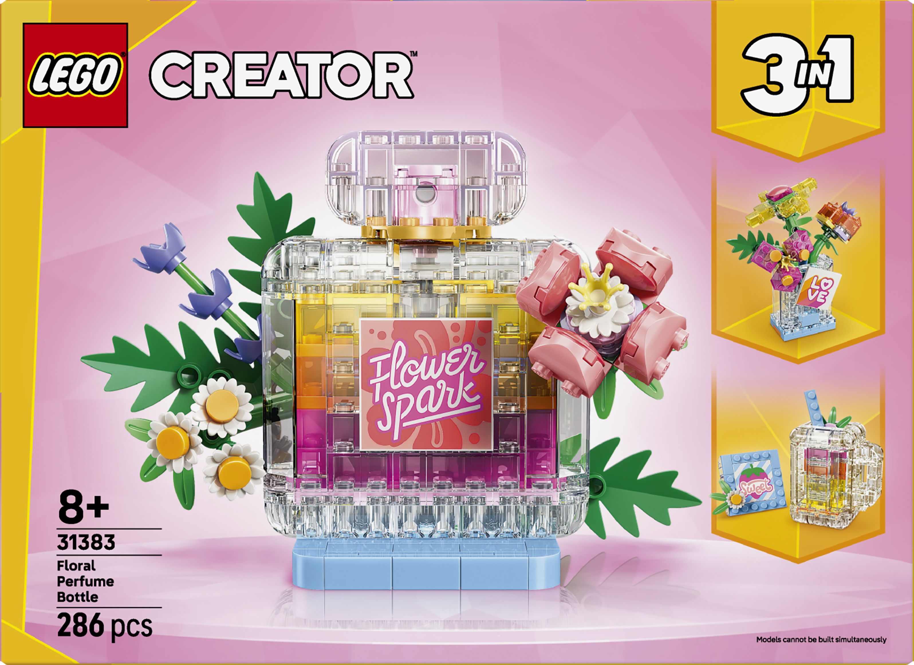 LEGO 31383 Creator 3 in 1 Floral Decor Perfume Bottle
