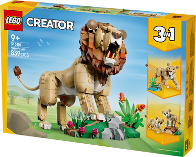 LEGO 31386 Creator 3 in 1 Wild Animals: Majestic Lion Toy
