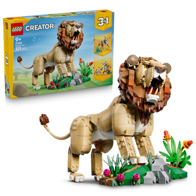 LEGO 31386 Creator 3 in 1 Wild Animals: Majestic Lion Toy