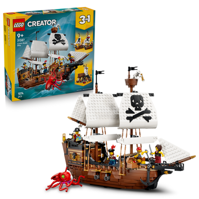 LEGO 31387 Creator 3 in 1 Iconic Pirate Ship Toy