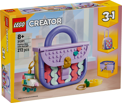 LEGO 31391 Creator 3 in 1 Art Fashion Bag with Storage