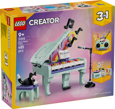 LEGO 31392 Creator 3 in 1 Music Decor Piano with Cat