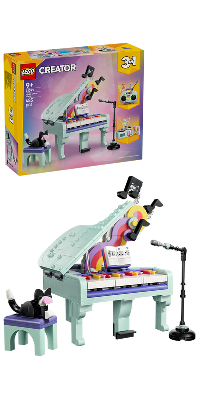 LEGO 31392 Creator 3 in 1 Music Decor Piano with Cat