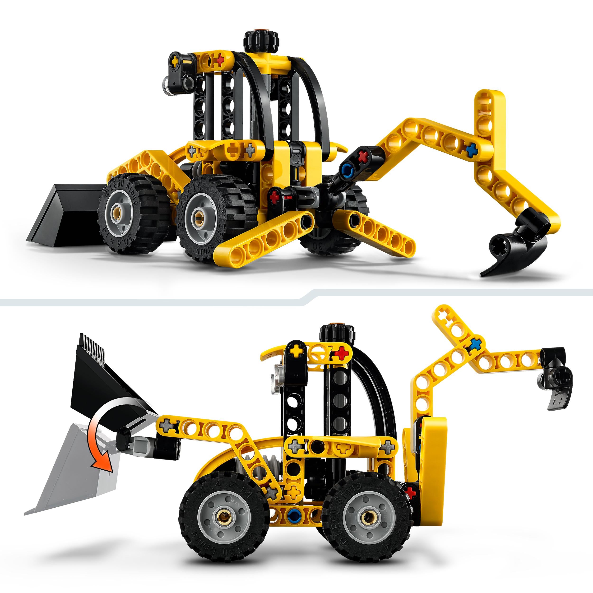 LEGO 42197 Technic Backhoe Loader Construction Vehicle
