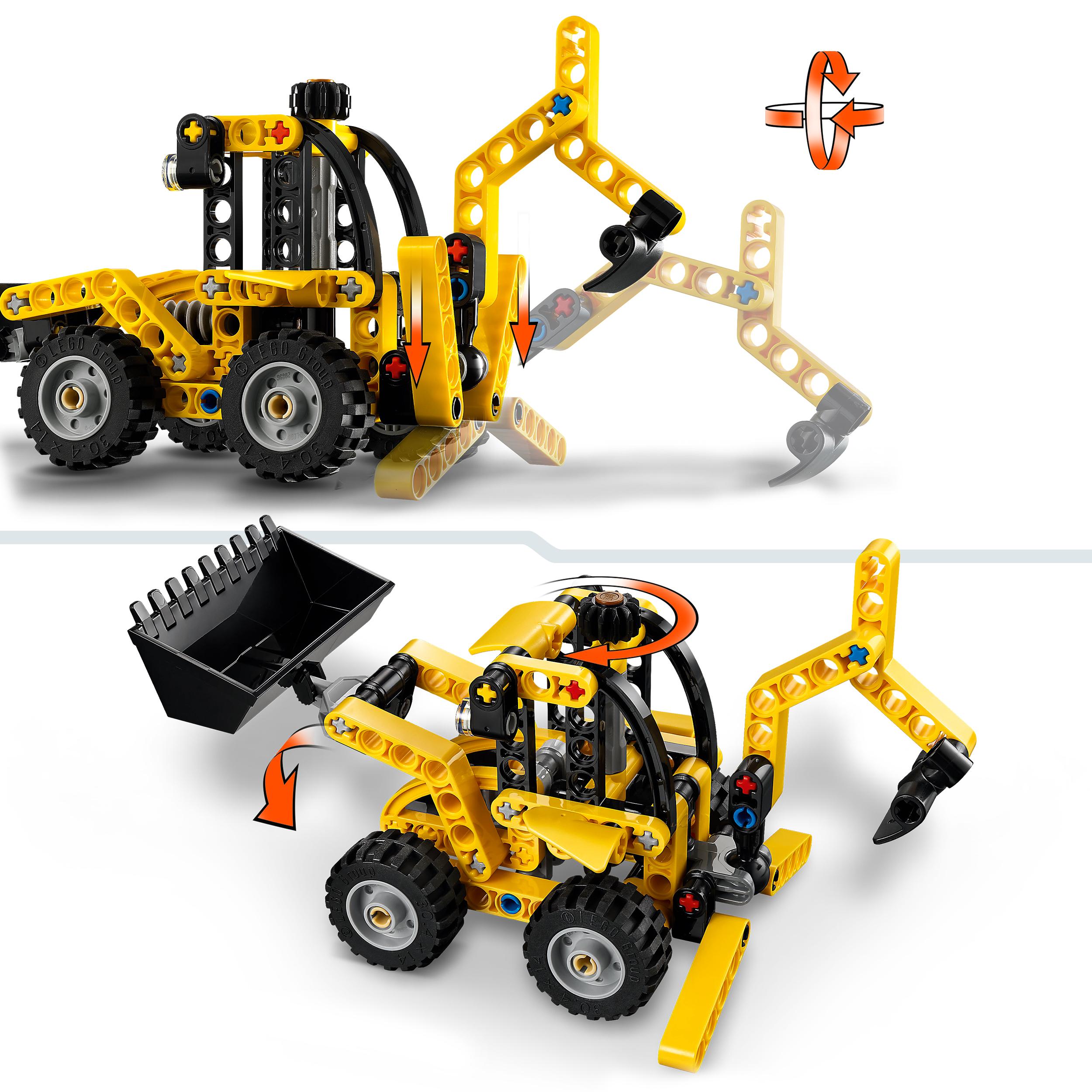 LEGO 42197 Technic Backhoe Loader Construction Vehicle