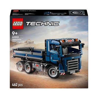 LEGO 42203 Technic Tipping Dump Truck, Vehicle Construction Toy Set