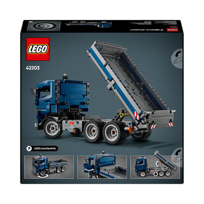 LEGO 42203 Technic Tipping Dump Truck, Vehicle Construction Toy Set