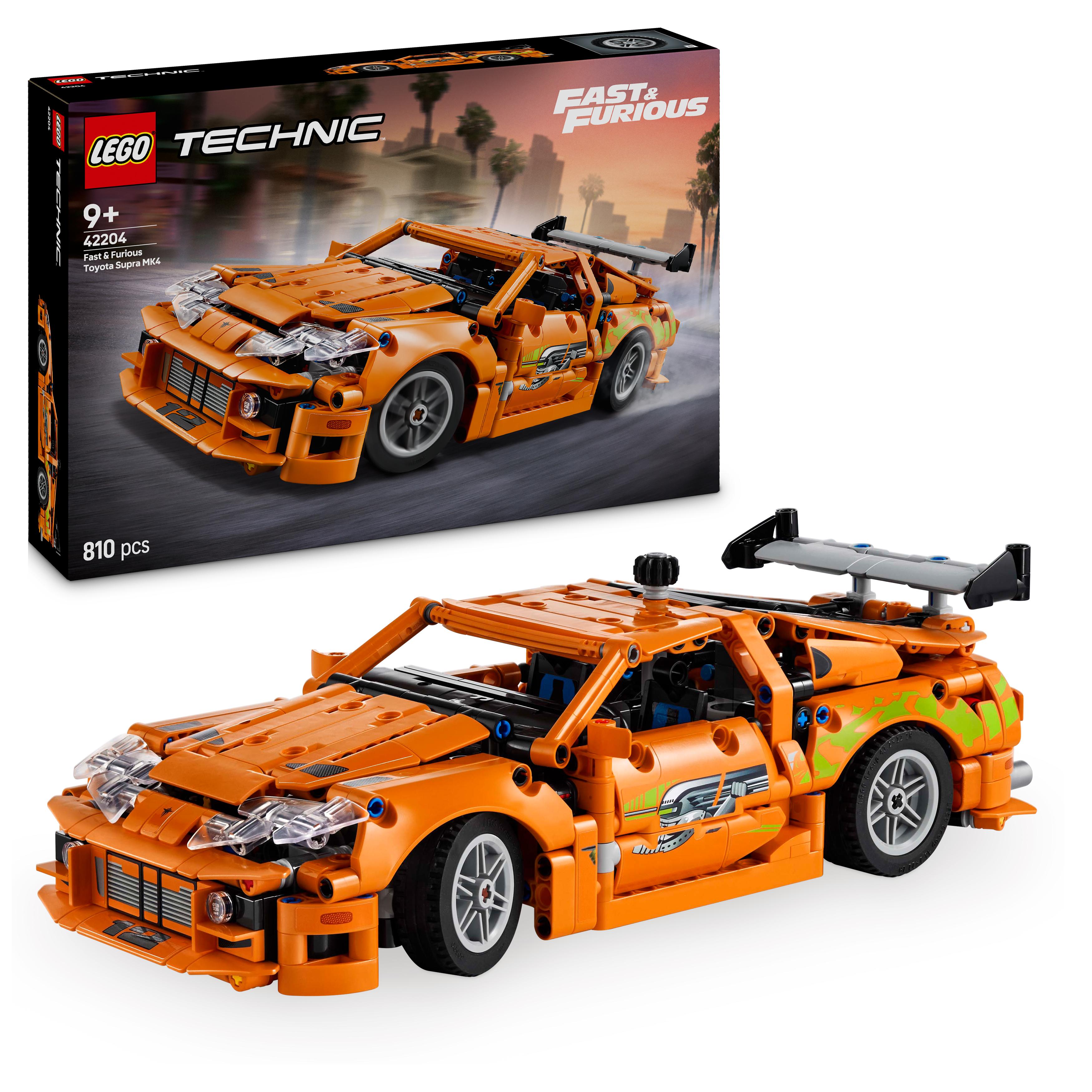 LEGO 42204 Technic Fast and Furious Toyota Supra MK4 Race Car Toy