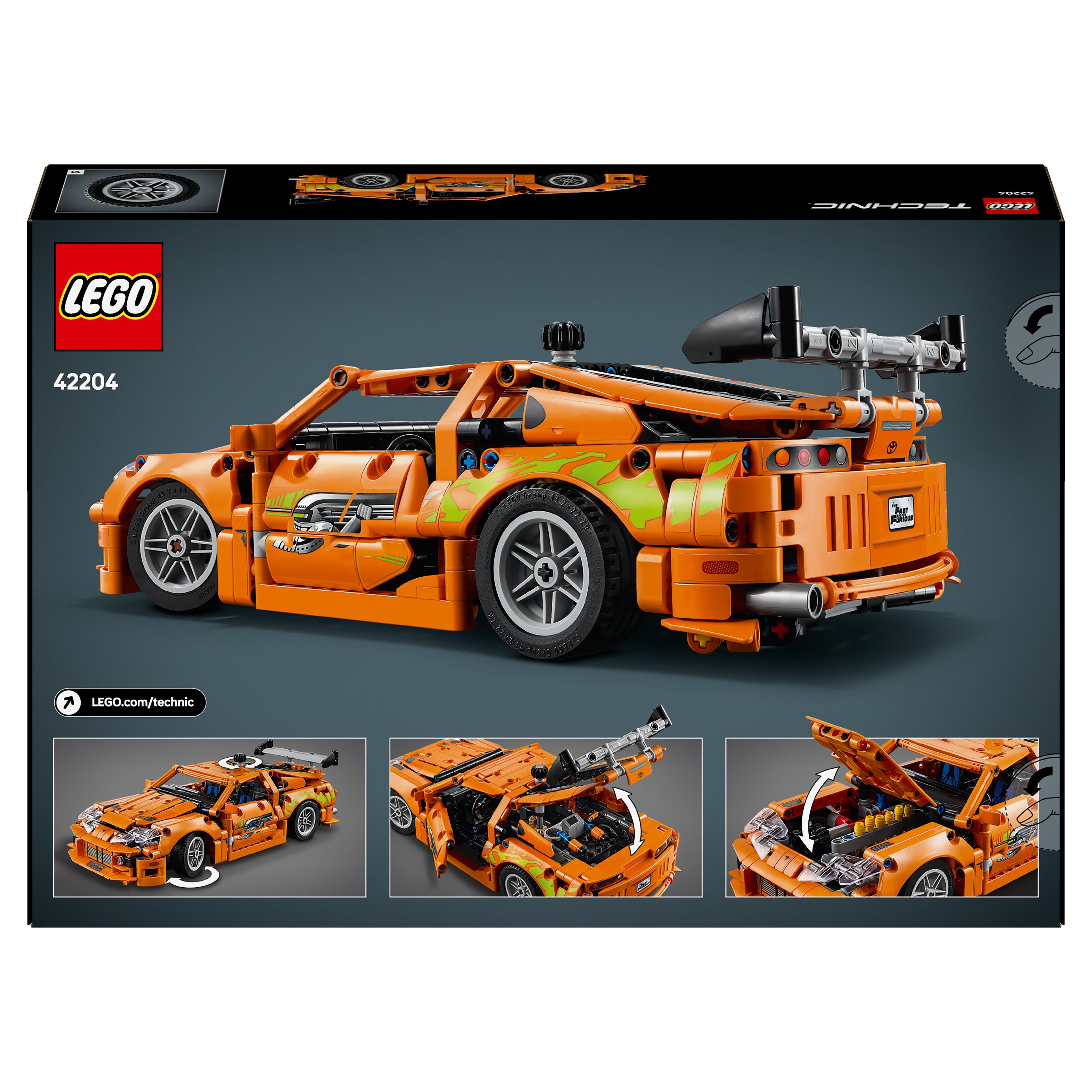LEGO 42204 Technic Fast and Furious Toyota Supra MK4 Race Car Toy