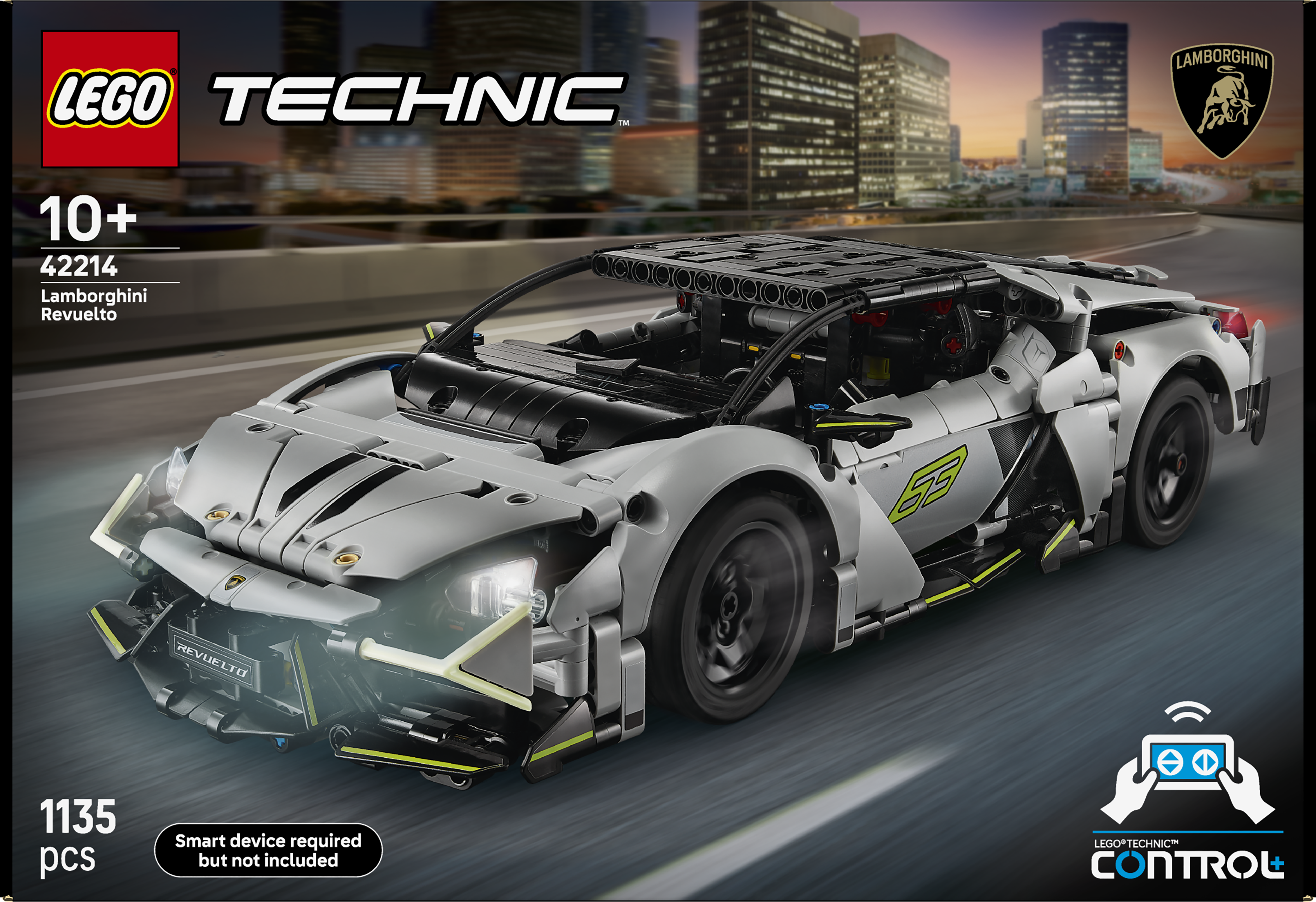 LEGO 42214 Technic Lamborghini Revuelto Super Sports Car Set STEM Building Toy