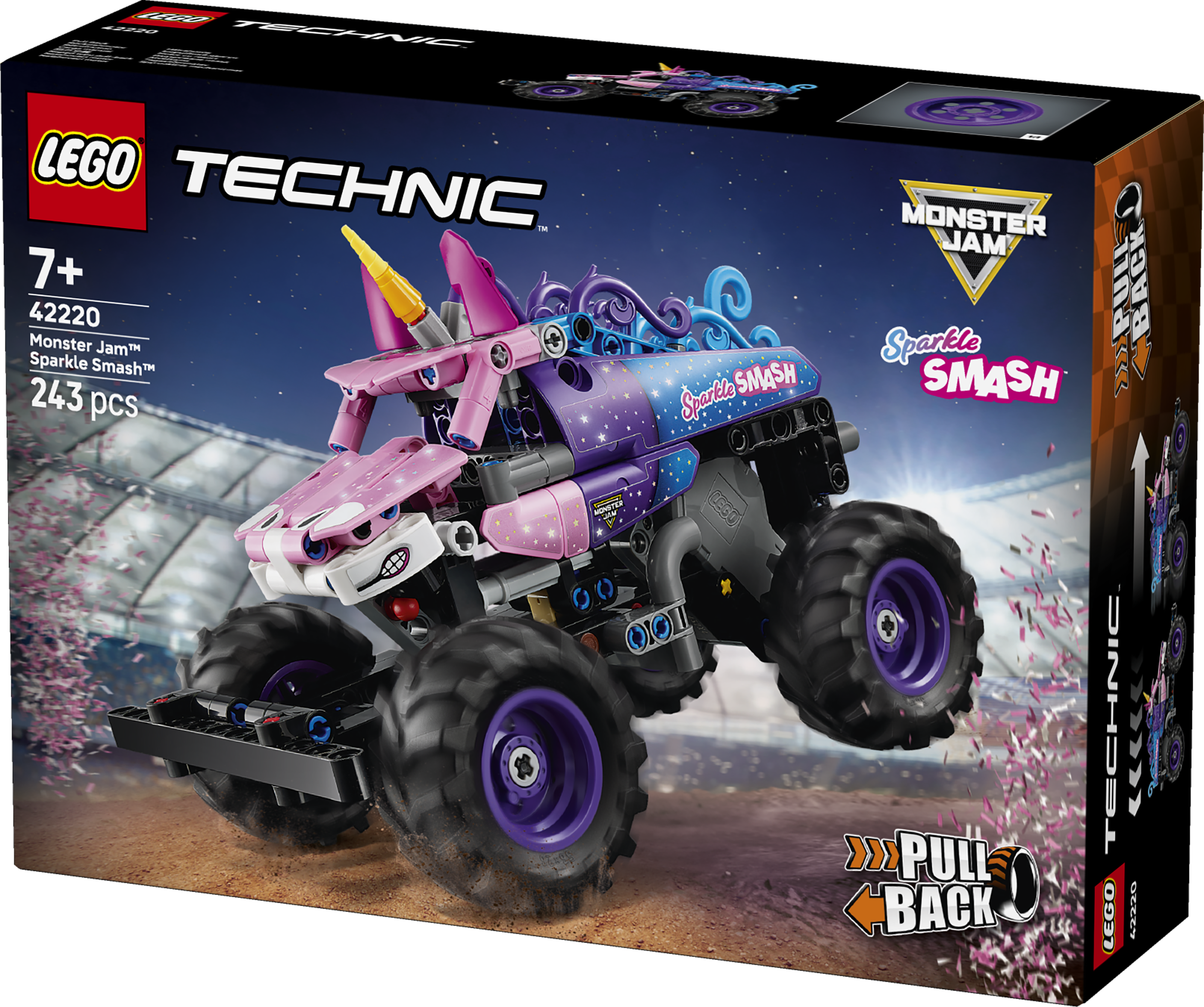 LEGO 42220 Technic Monster Jam Sparkle Smash PullBack