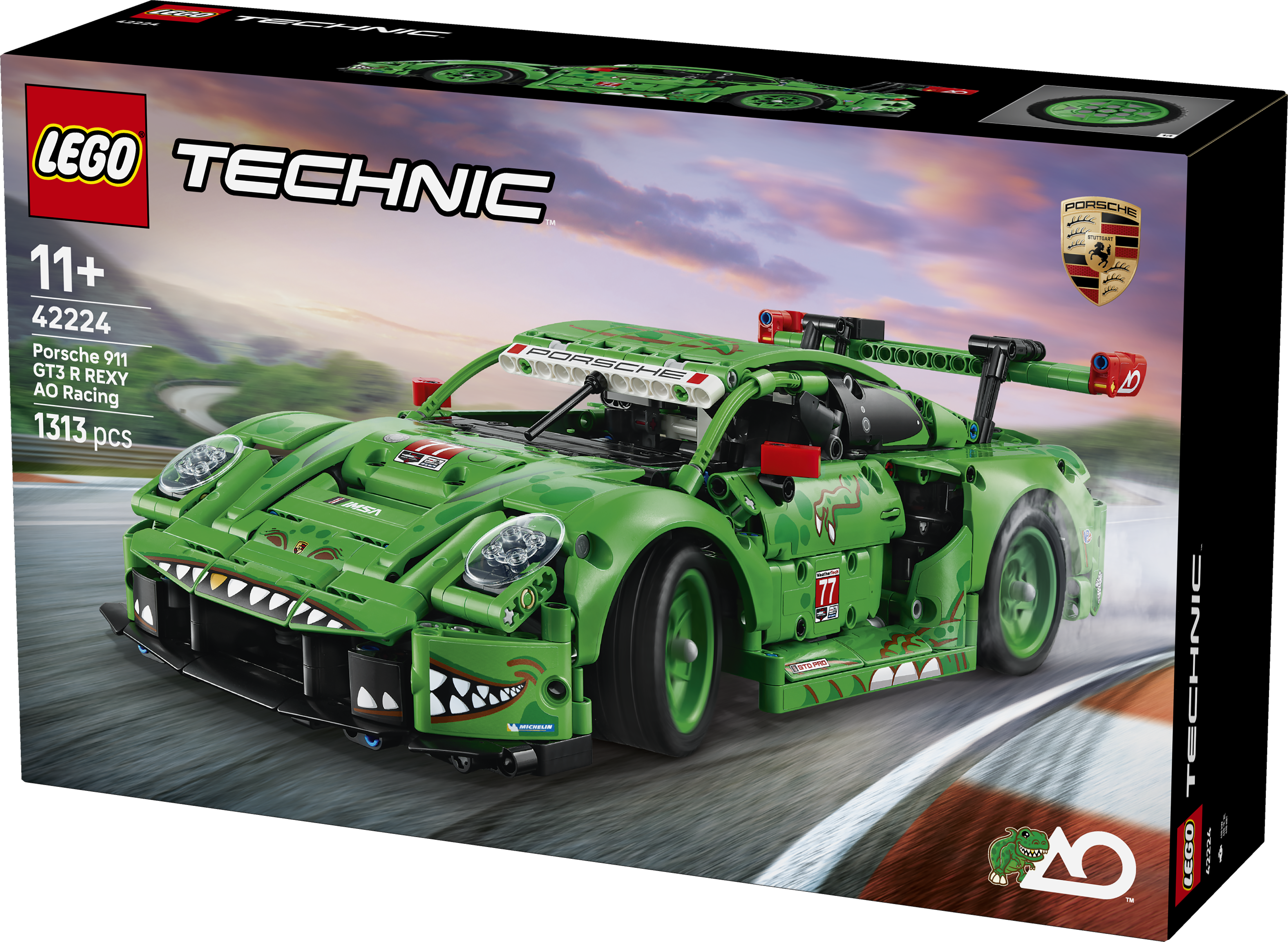 LEGO 42224 Technic Porsche 911 GT3 R REXY AO Racing Car