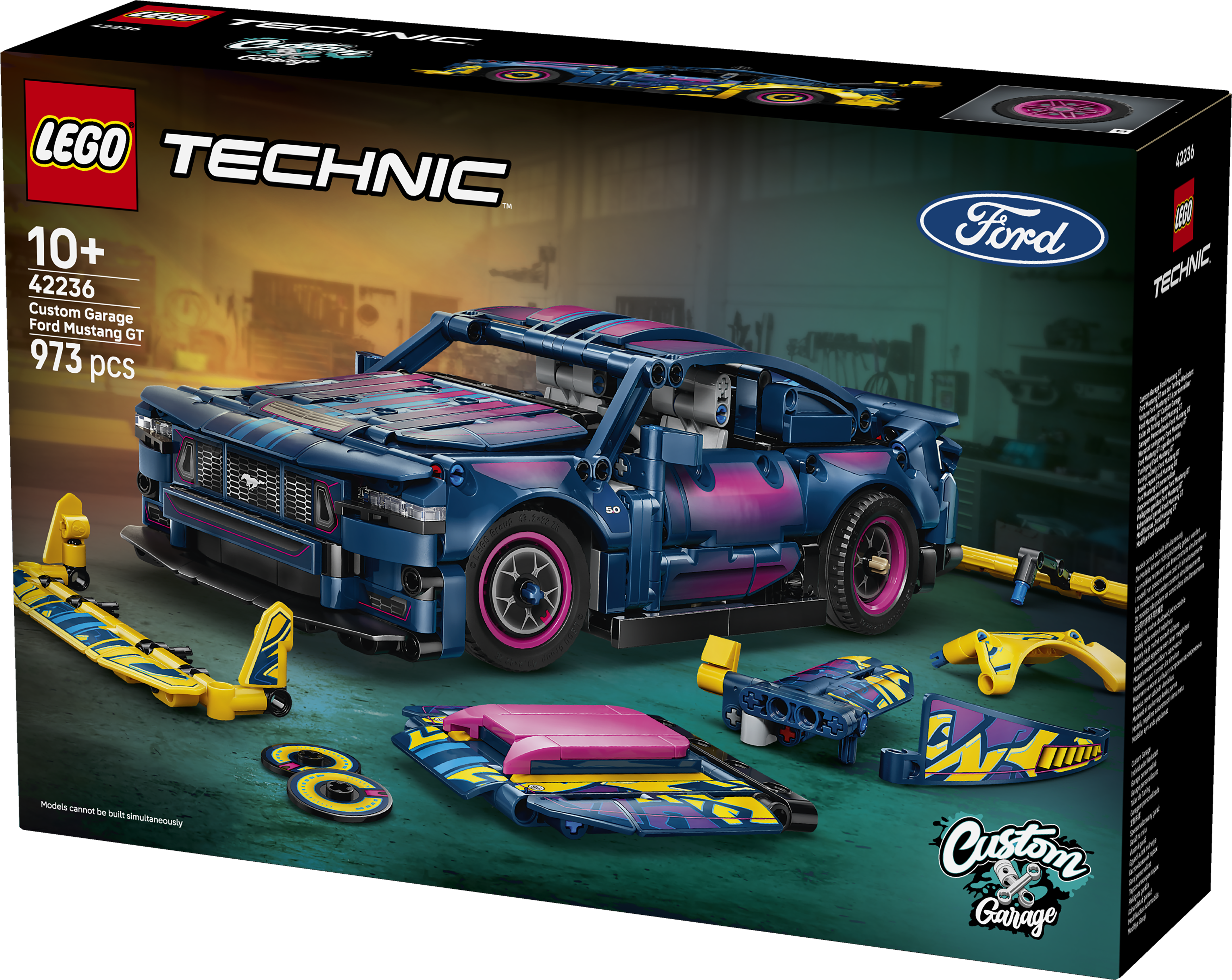 LEGO 42236 Technic Custom Garage Ford Mustang GT Car Toy