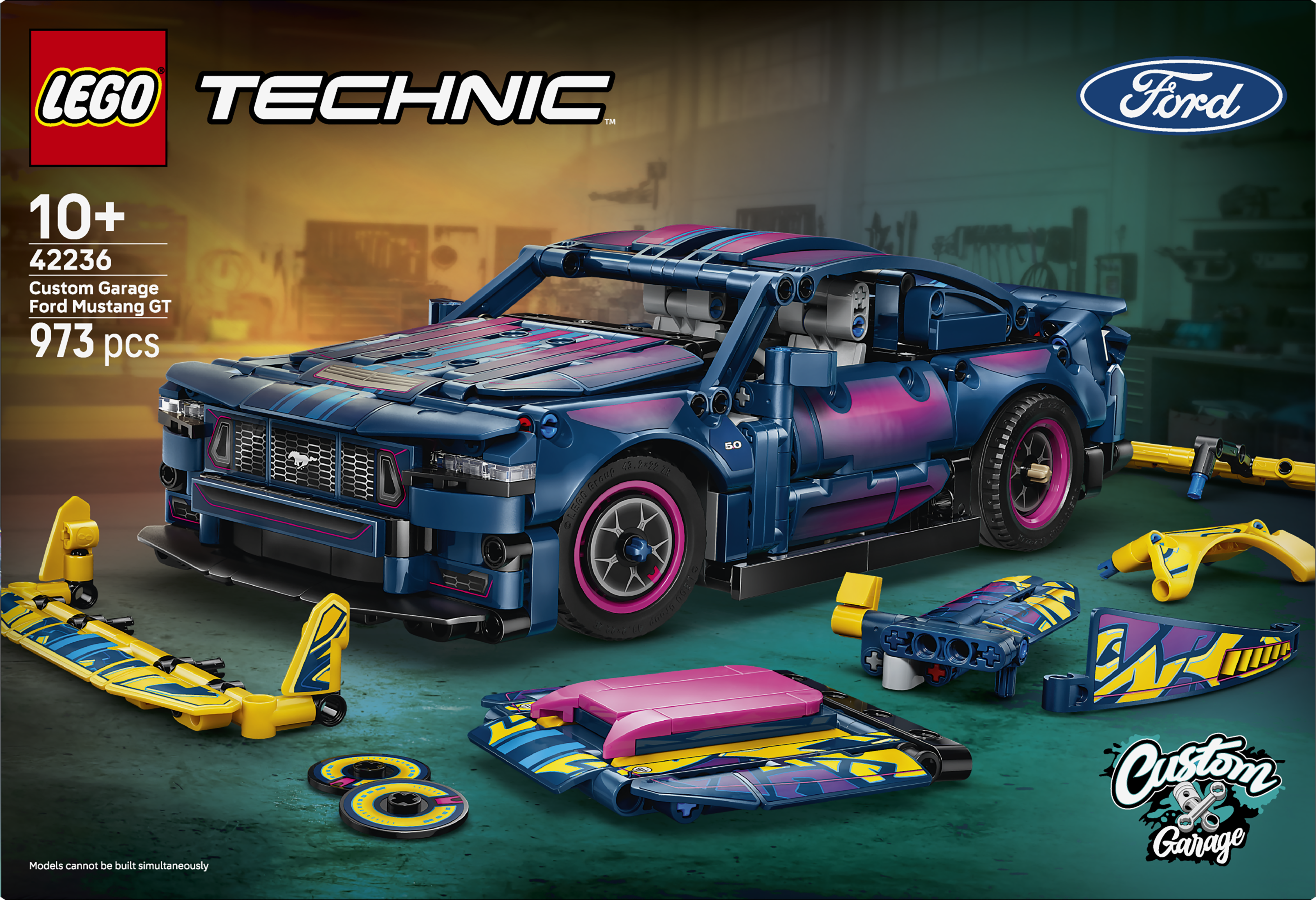 LEGO 42236 Technic Custom Garage Ford Mustang GT Car Toy