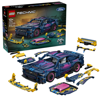 LEGO 42236 Technic Custom Garage Ford Mustang GT Car Toy