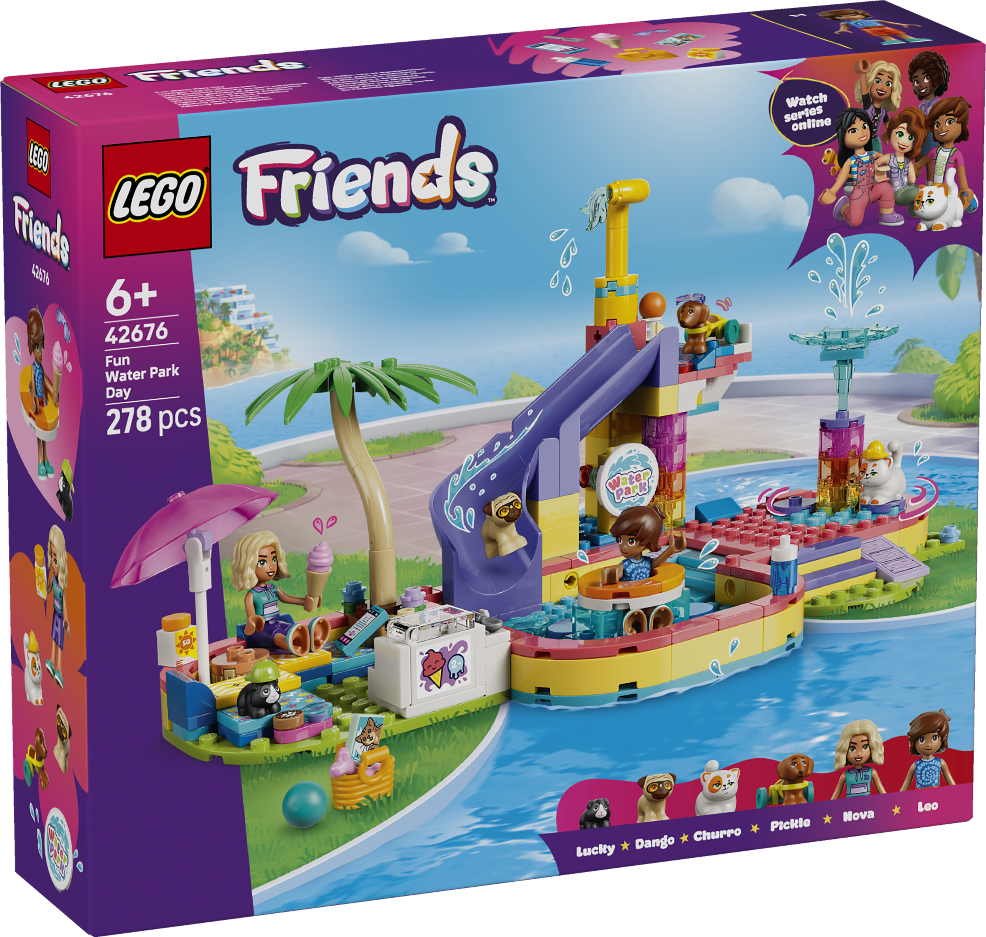 LEGO 42676 Friends Fun Water Park Day Building Toy Playset