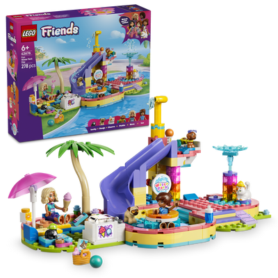 LEGO 42676 Friends Fun Water Park Day Building Toy Playset
