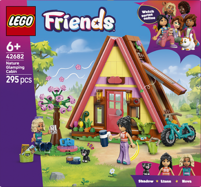 LEGO 42682 Friends Nature Glamping Cabin Building Toy