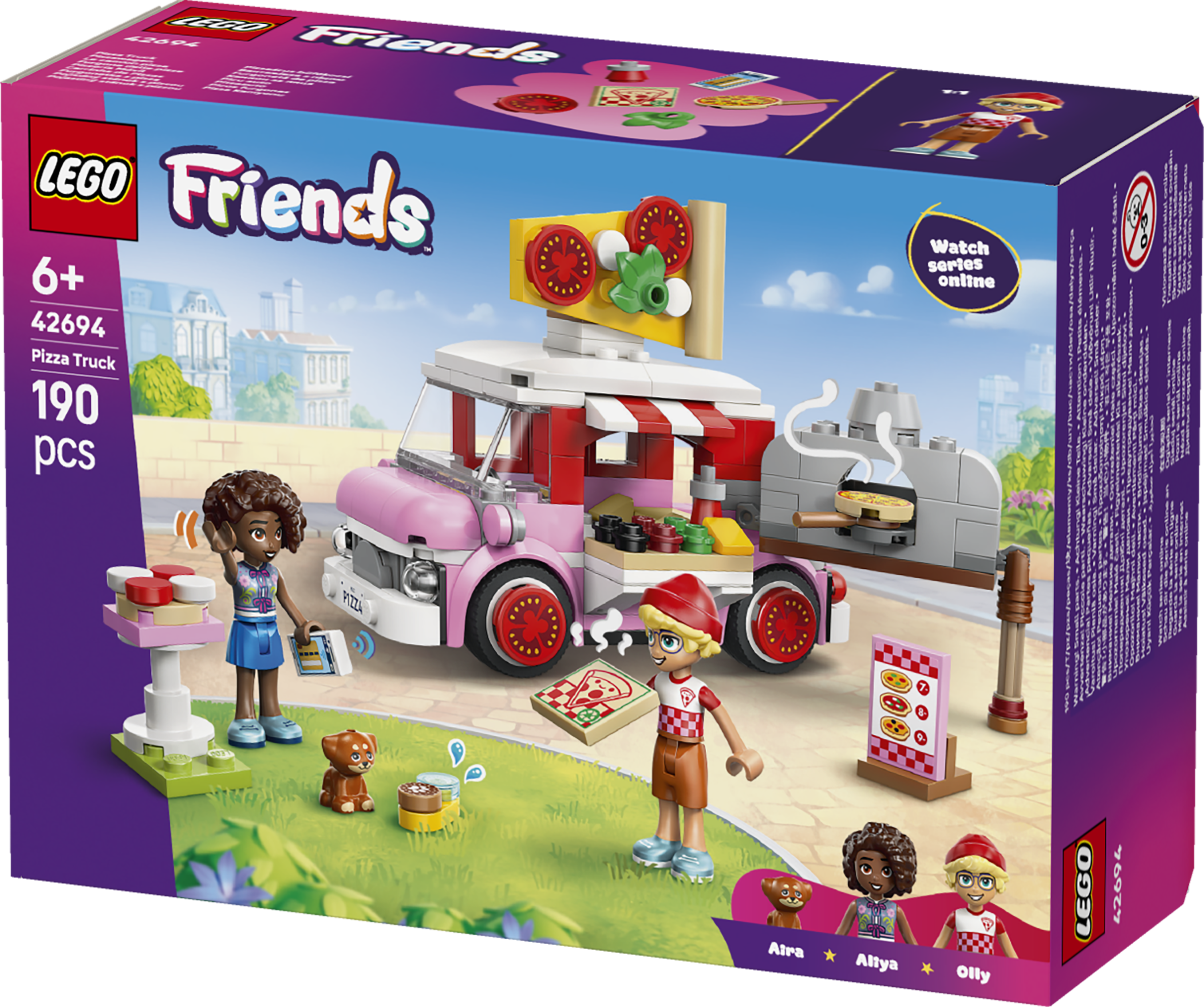 LEGO 42694 Friends Pizza Truck Building Toy Playset