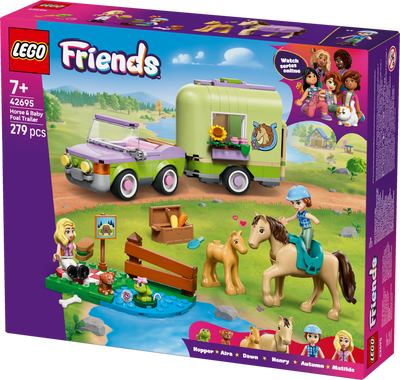 LEGO 42695 Friends Horse & Baby Foal Trailer