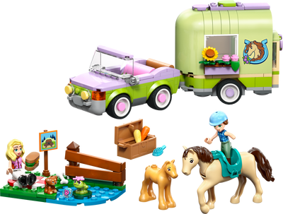 LEGO 42695 Friends Horse & Baby Foal Trailer