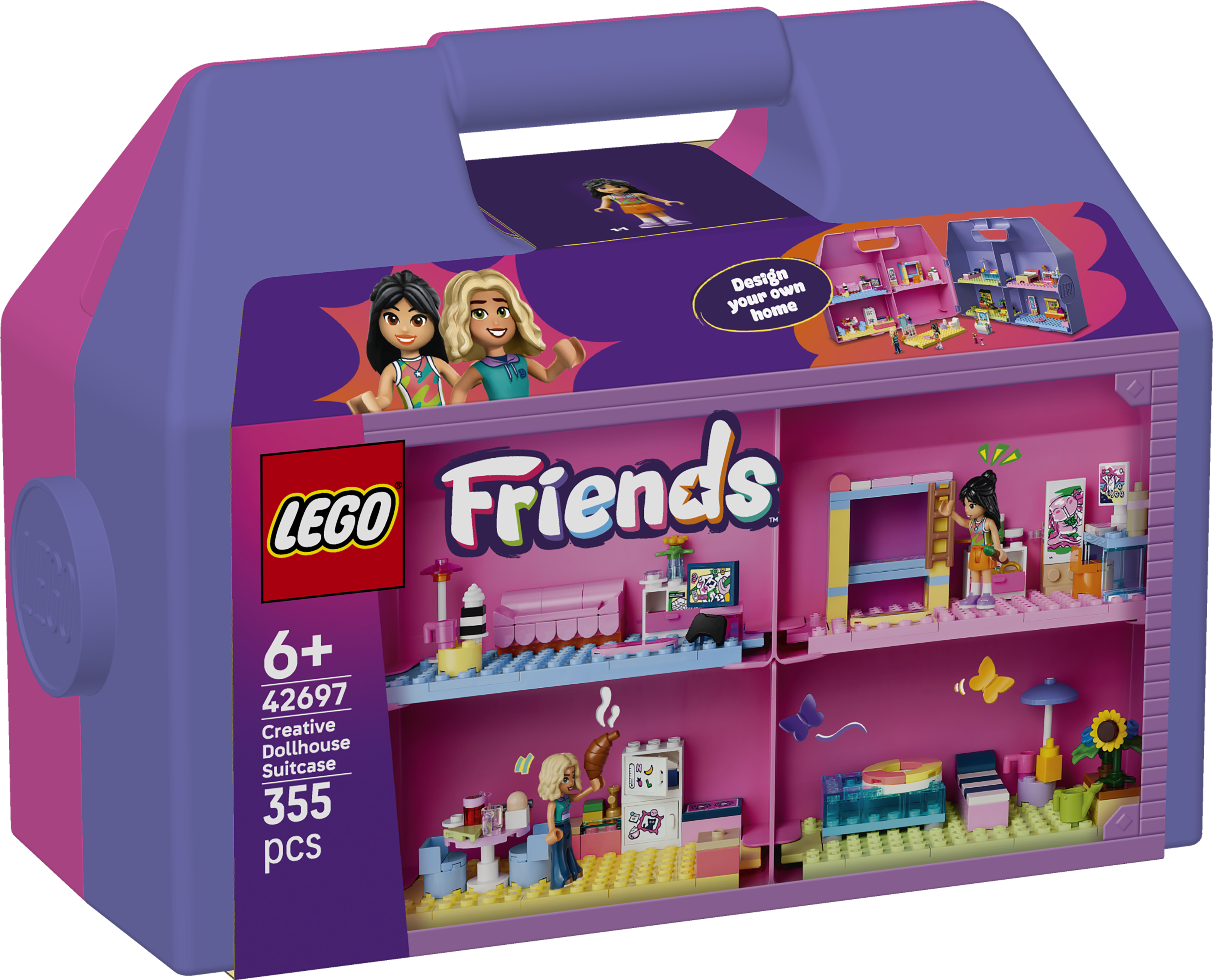 LEGO 42697 Friends Creative Dollhouse Suitcase Building Set