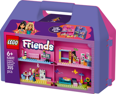 LEGO 42697 Friends Creative Dollhouse Suitcase Building Set