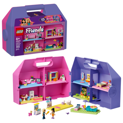 LEGO 42697 Friends Creative Dollhouse Suitcase Building Set