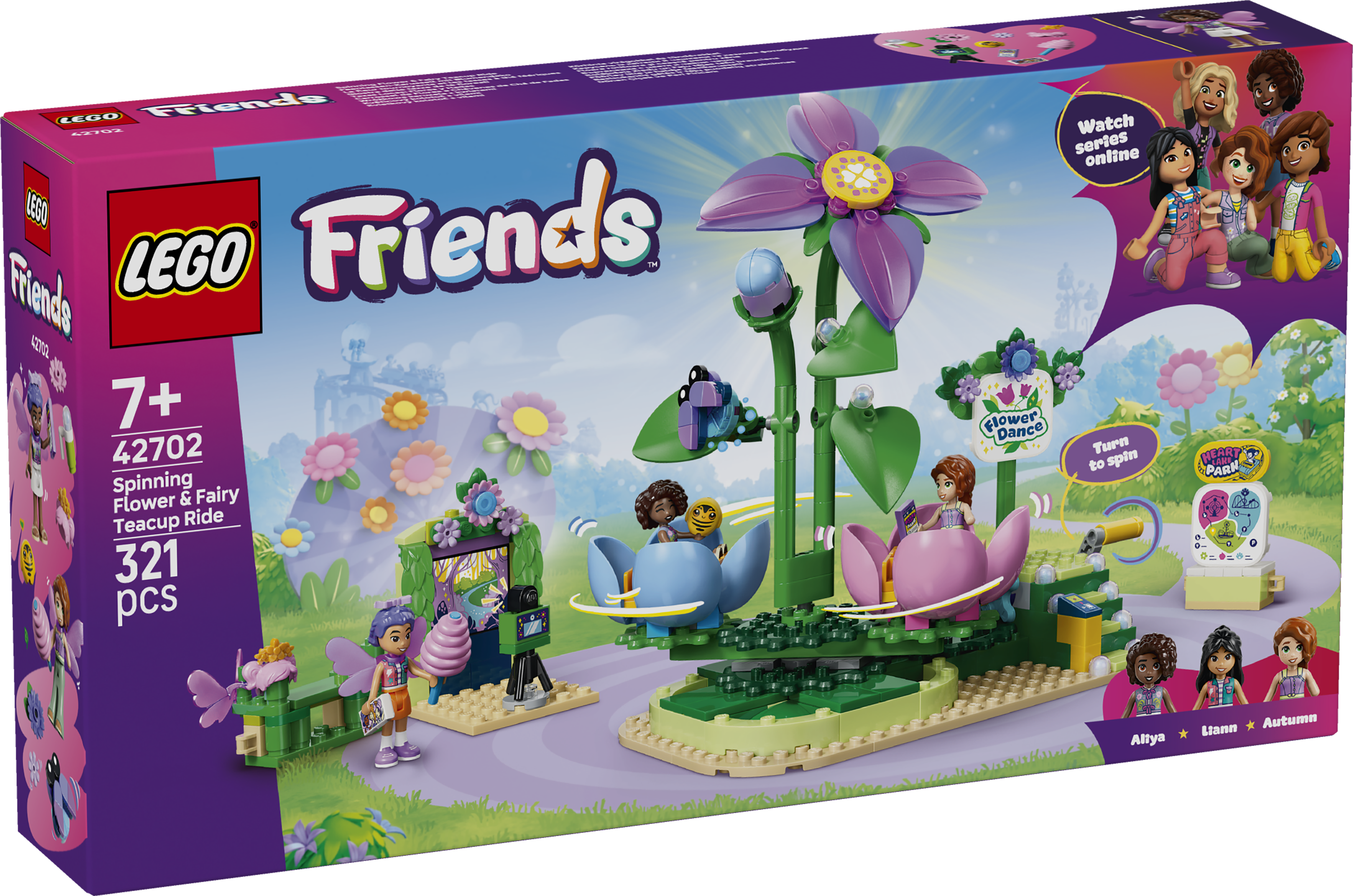LEGO 42702 Friends Spinning Flower & Fairy Teacup Ride Toy