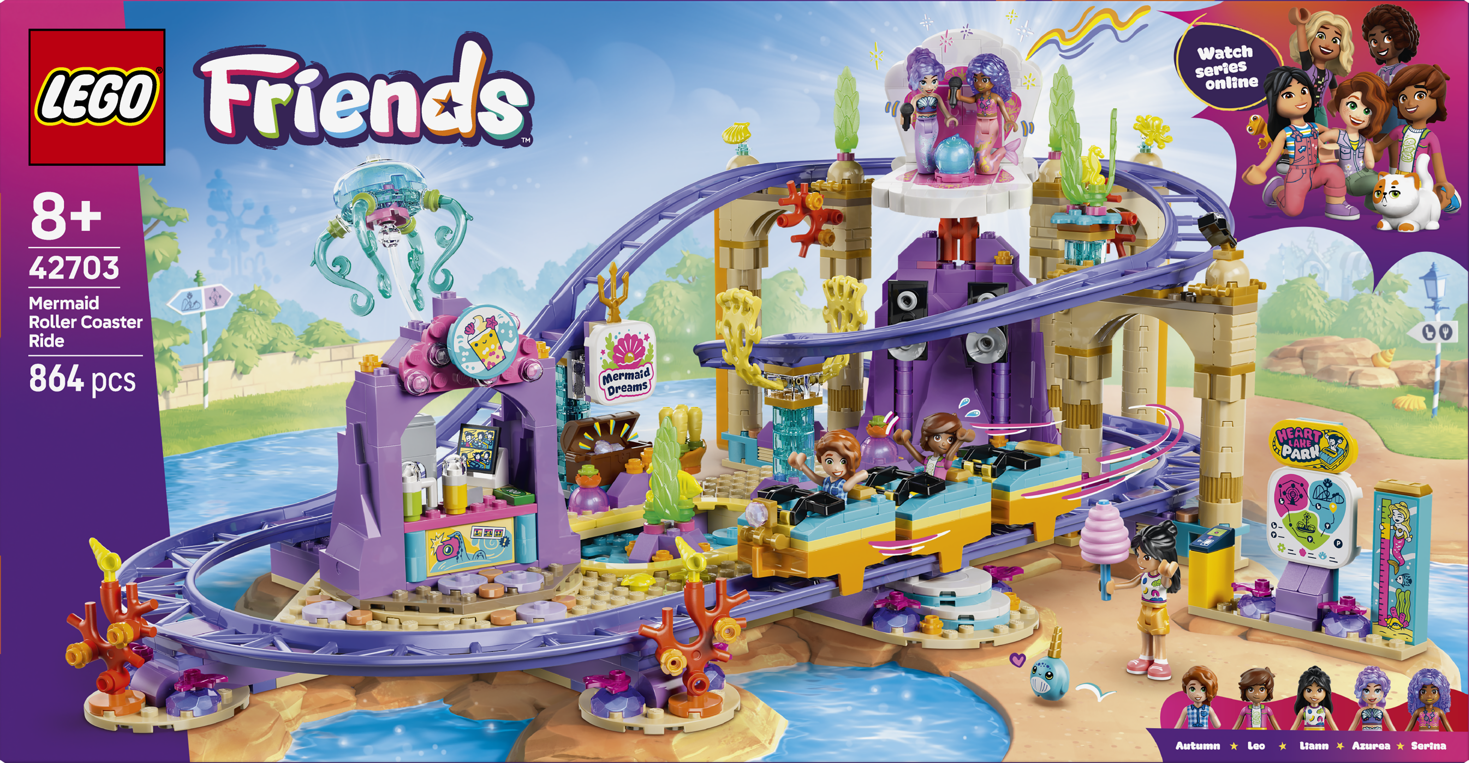 LEGO 42703 Friends Mermaid Roller Coaster Ride Building Toy