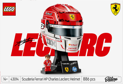 LEGO 43014 Editions Formula 1 Scuderia Ferrari HP Charles Leclerc Helmet