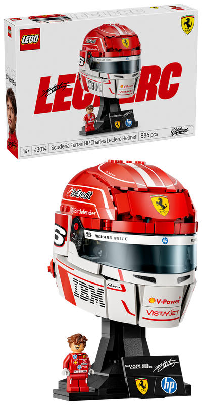 LEGO 43014 Editions Formula 1 Scuderia Ferrari HP Charles Leclerc Helmet