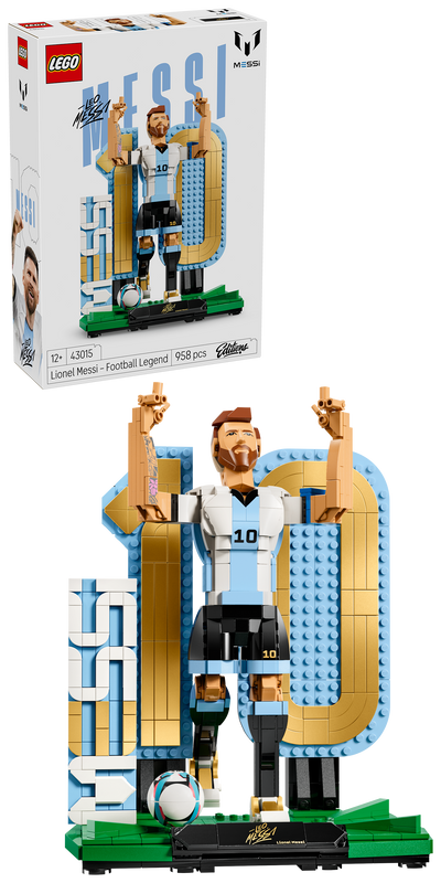 LEGO 43015 Editions Football Lionel Messi – Soccer Legend