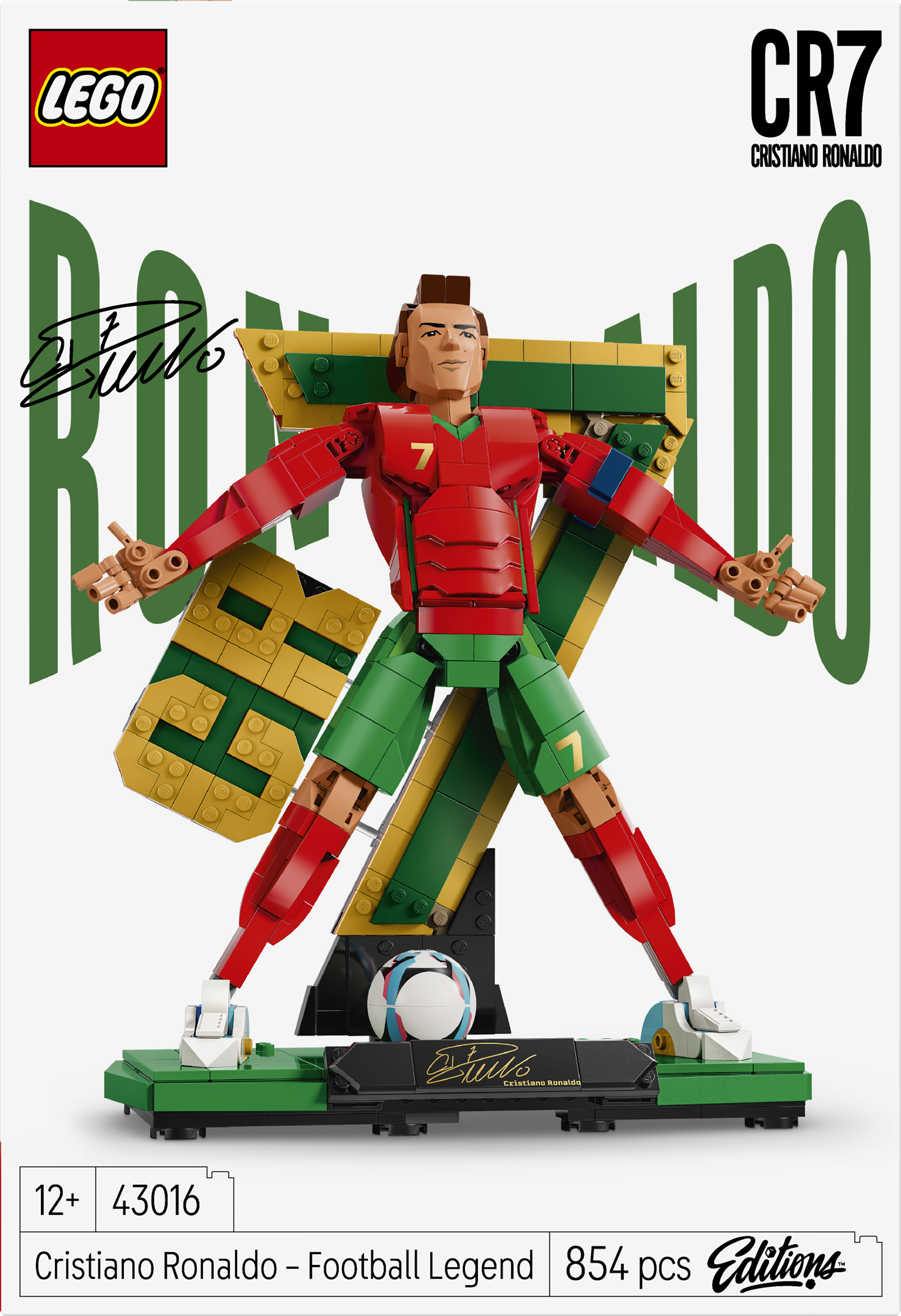 LEGO 43016 Editions Football Cristiano Ronaldo – Soccer Legend