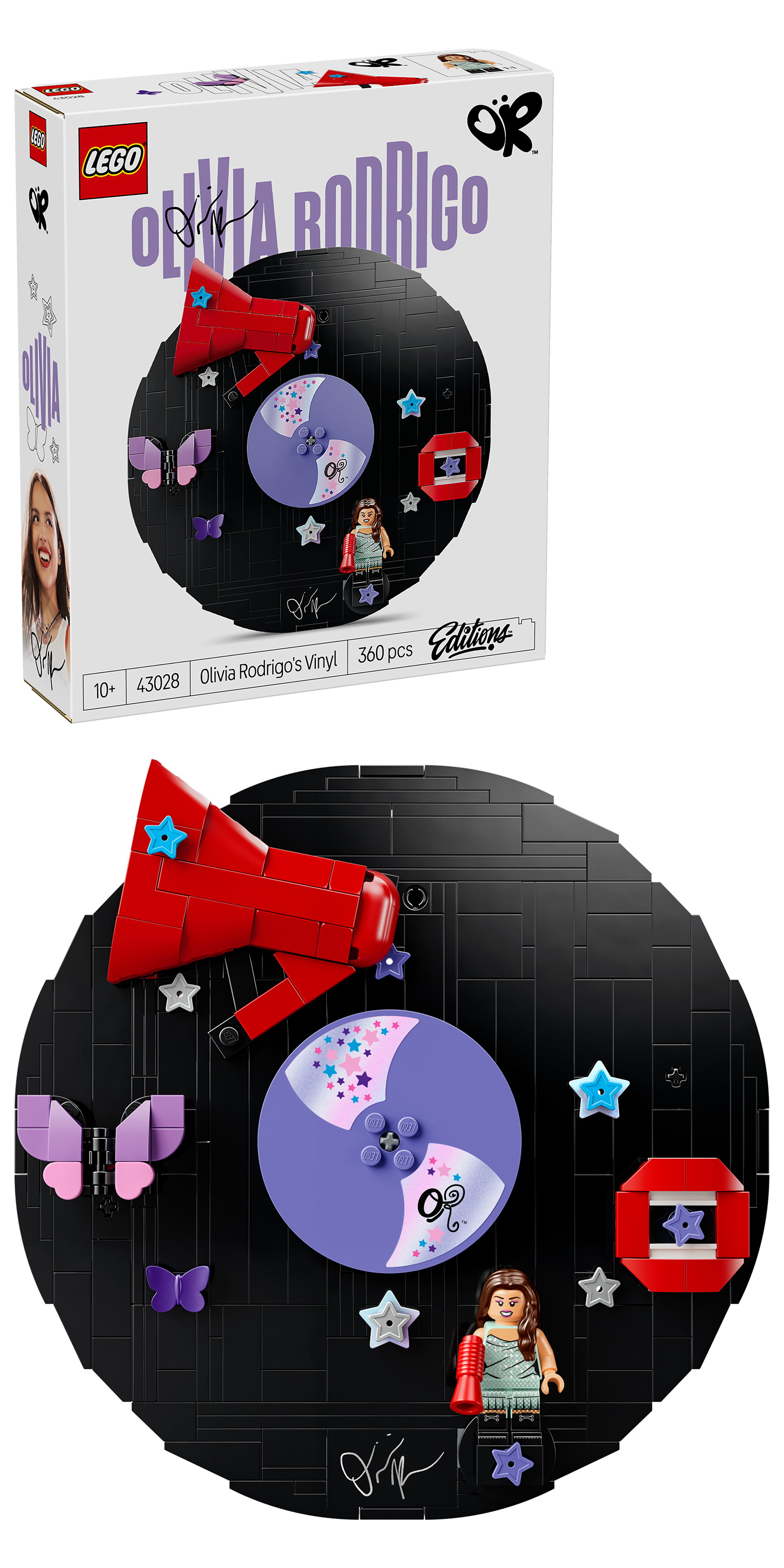 LEGO 43028 Editions Olivia Rodrigo’s Vinyl Building Set for Kids
