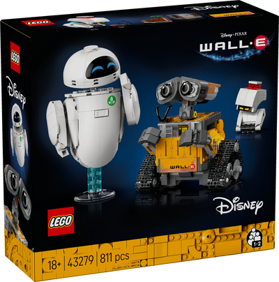 LEGO 43279 Disney and Pixar WALL-E and EVE Animated Film Building Set