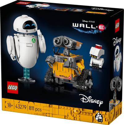 LEGO 43279 Disney and Pixar WALL-E and EVE Animated Film Building Set