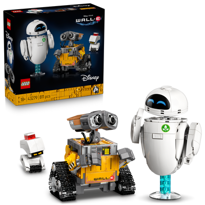 LEGO 43279 Disney and Pixar WALL-E and EVE Animated Film Building Set